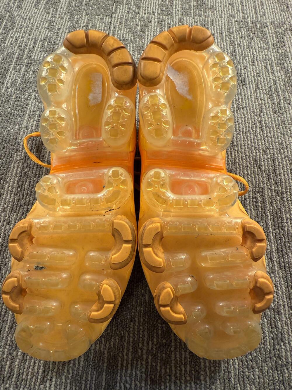 Nike Air Vapormax Plus Shoes Womens Size 9 Orange Yellow Running CW7011-800 - Picture 9 of 10